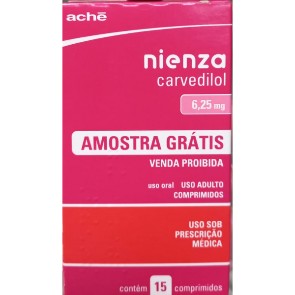 NIENZA CARVEDILOL 6,25MG 15 COMPRIMIDOS